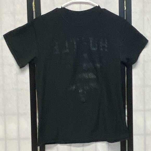 Short Sleeve Patriotic Screen Print USA Star Hustle All Day Crew Neck Tee Shirt - Picture 5 of 9